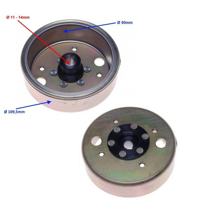 Stator iskrownik magneto do skutera Romet Delivery Retro 6 50 4T - zapłon koło magnesowe