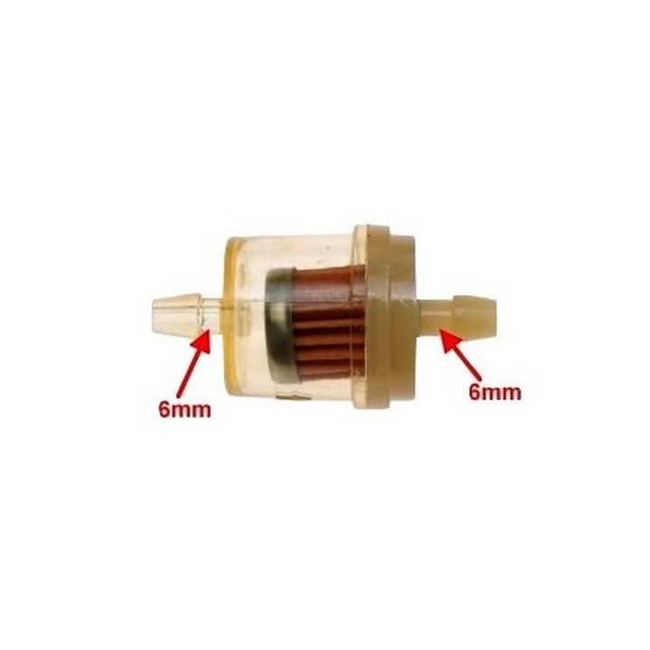 Filtr paliwa na wąż 6mm i 5mm do skutera Romet 727 50 4T ECO JOY Komfort