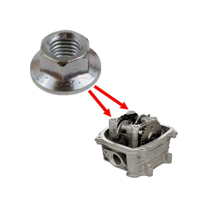 Nakrętka szpilki cylindra / głowicy do skutera Romet 727 50 4T ECO JOY Komfort