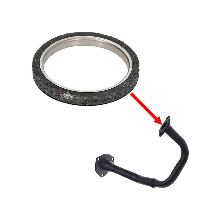 Uszczelka kolanka wydechu do skutera Romet 727 50 4T ECO JOY Komfort - pod wydech