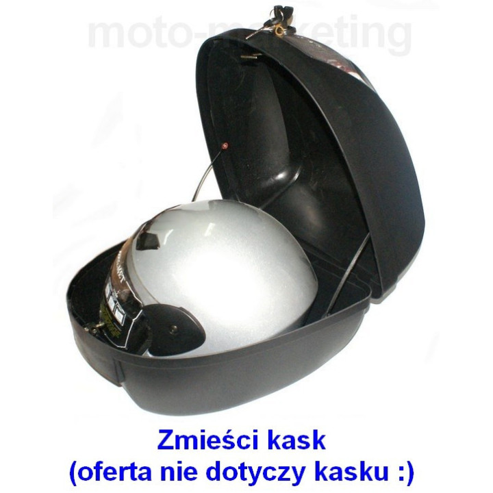 Kufer czarny na jeden kask do skutera Romet 727 50 4T ECO JOY Komfort