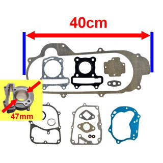 Uszczelki silnika tuning 47mm 80cc do skutera Romet 727 50 4T ECO JOY Komfort