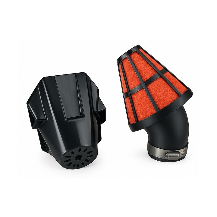 Filtr stożkowy powietrza w obudowie do skutera Romet 727 50 4T ECO JOY Komfort