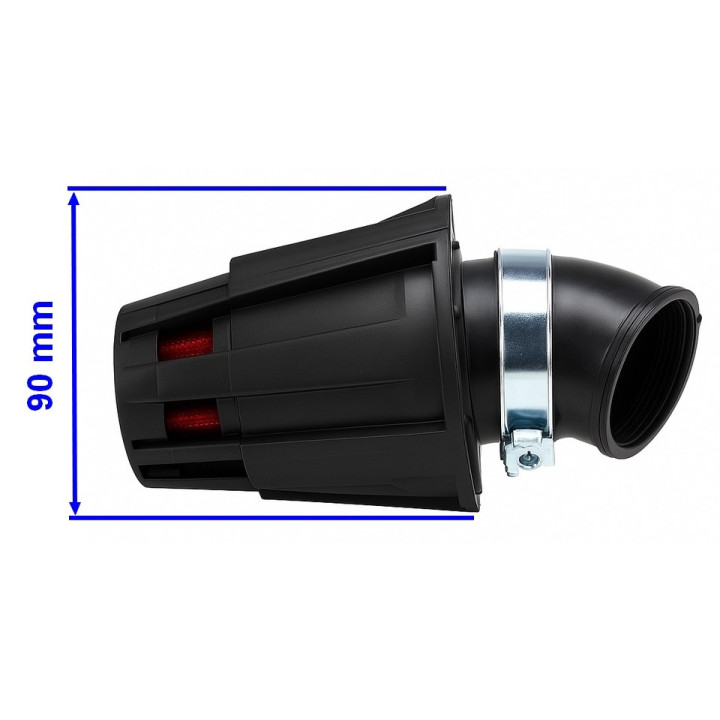 Filtr stożkowy powietrza w obudowie do skutera Romet 727 50 4T ECO JOY Komfort