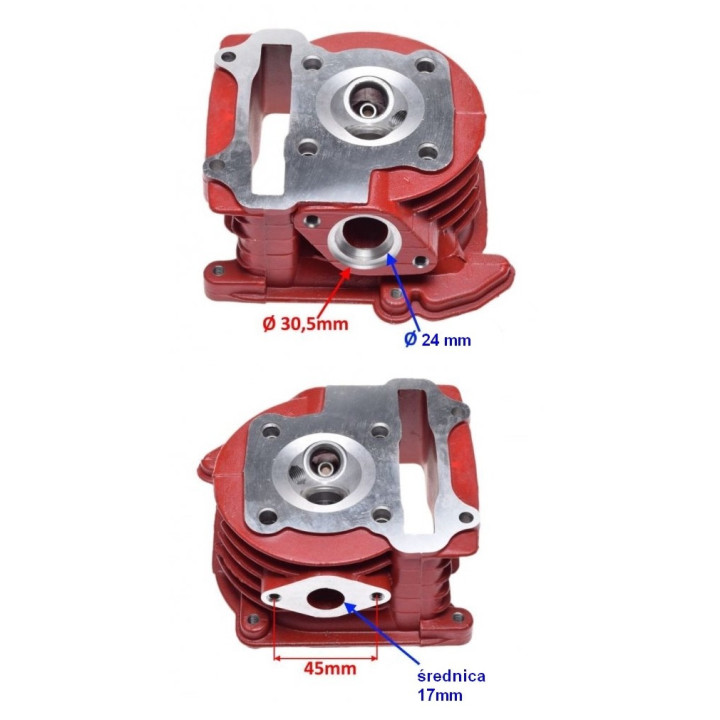 Cylinder głowica tuning 80 do skutera Romet 727 50 4T ECO JOY Komfort