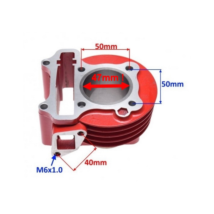 Cylinder głowica tuning 80 do skutera Romet 727 50 4T ECO JOY Komfort