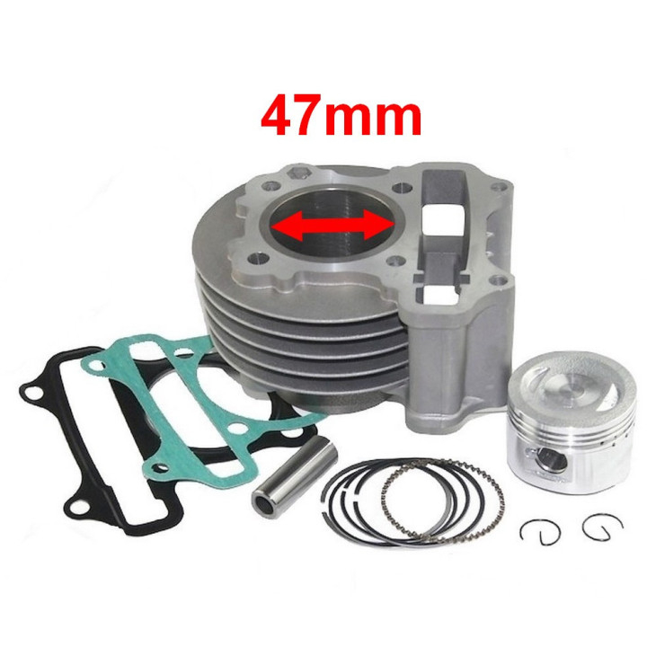 Cylinder 80 cc tuning tłok 47 mm do skutera Romet 727 50 4T ECO JOY Komfort