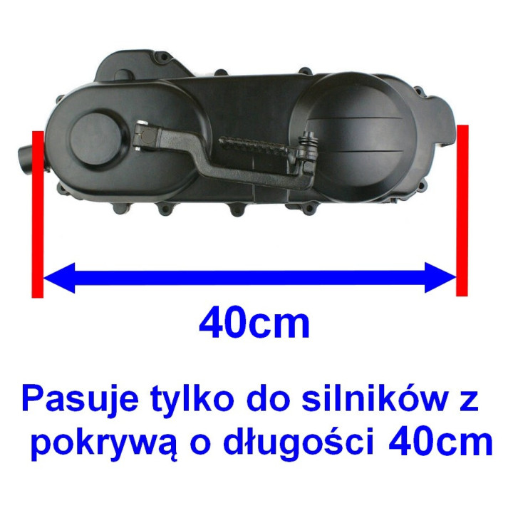 Pokrywa paska 40 cm do skutera Romet 727 50 4T ECO JOY Komfort - Dekiel