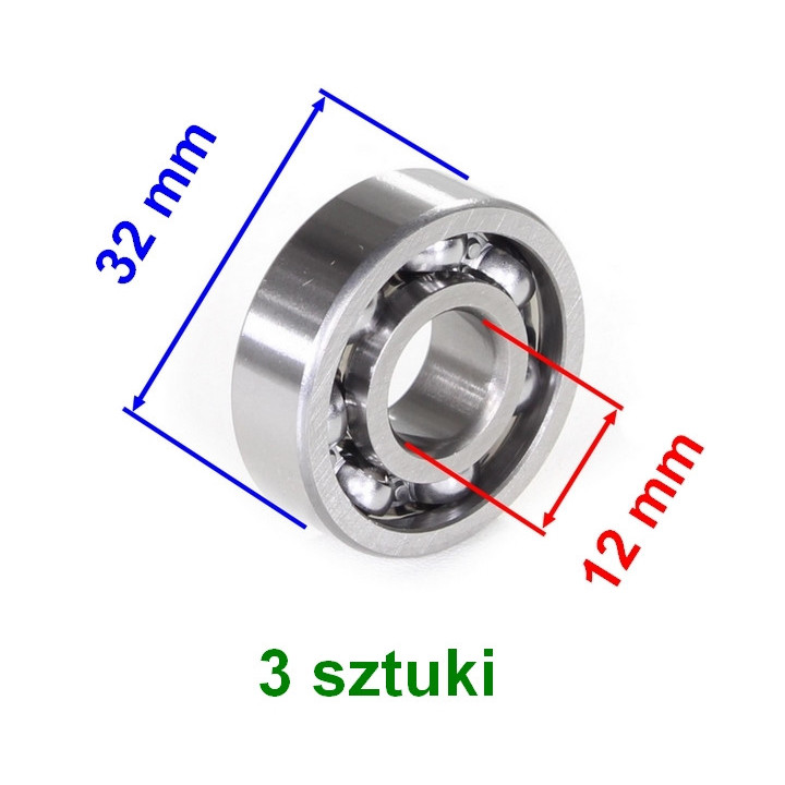 Łożyska tylnej przekładni do skutera Romet 727 50 4T ECO JOY Komfort - Simmeringi