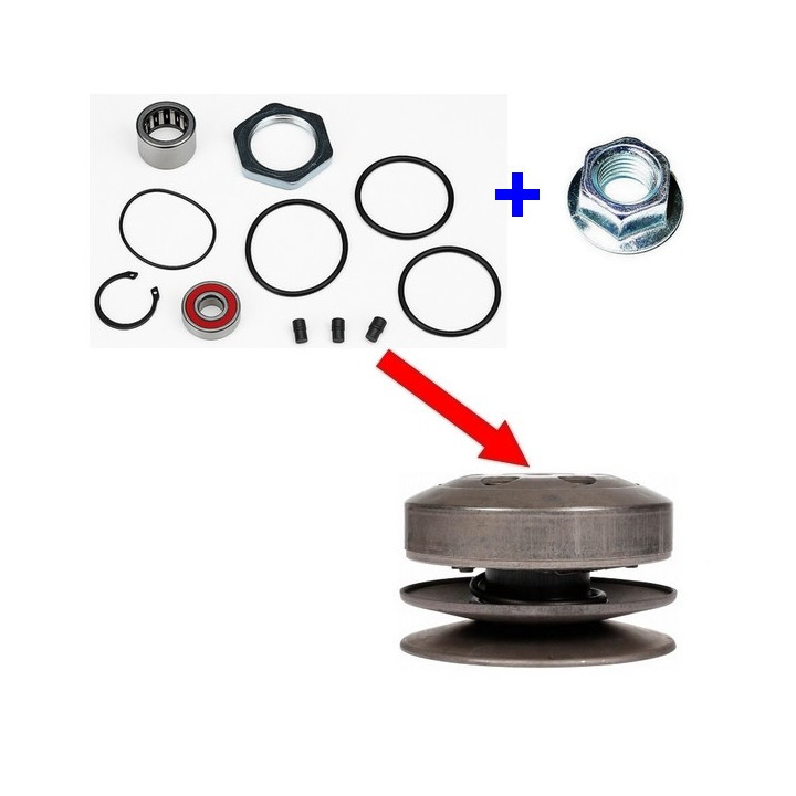 Zestaw naprawczy tylnego sprzęgła do skutera Romet 727 50 4T ECO JOY Komfort