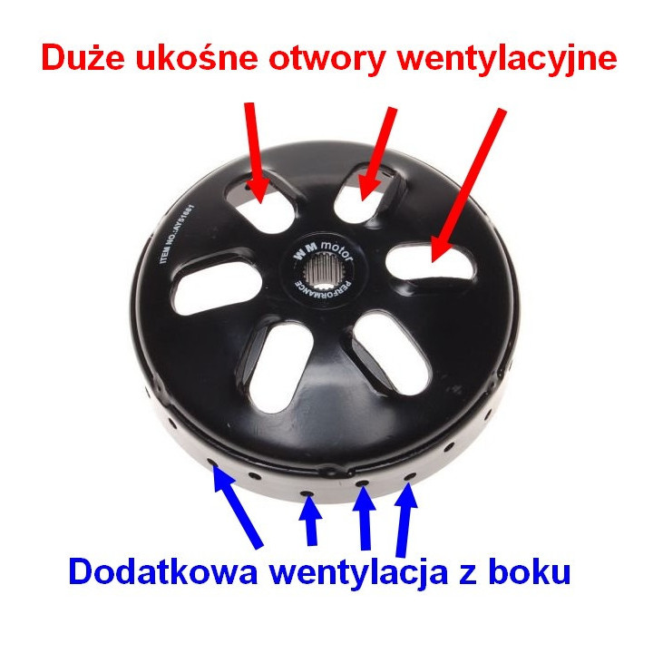 Tuningowy dzwon sprzęgła do skutera Romet 727 50 4T ECO JOY Komfort