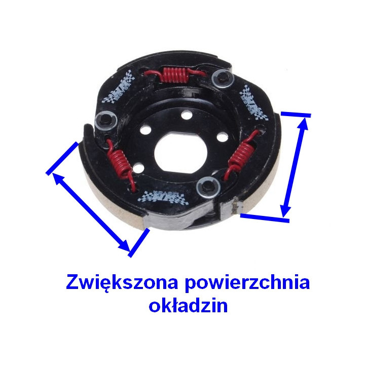 Szczęki sprzęgła tuning do skutera Romet 727 50 4T ECO JOY Komfort - sprzęgło