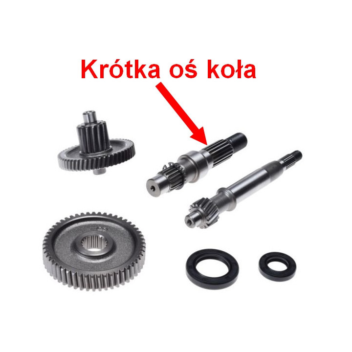 Tryby wałki przekładni do skutera Romet 727 50 4T ECO JOY Komfort - tryb wałek