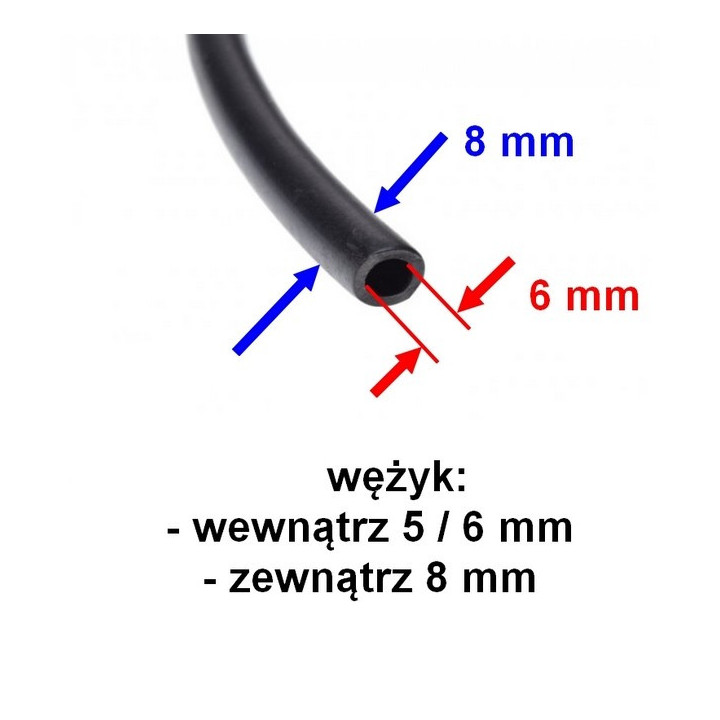 Wężyk paliwa 5 - 6 mm do skutera Romet 727 50 4T ECO JOY Komfort - wąż
