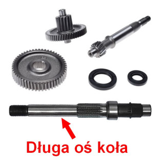 Tryby wałki przekładni do skutera Romet 727 50 4T ECO JOY Komfort - tryb wałek