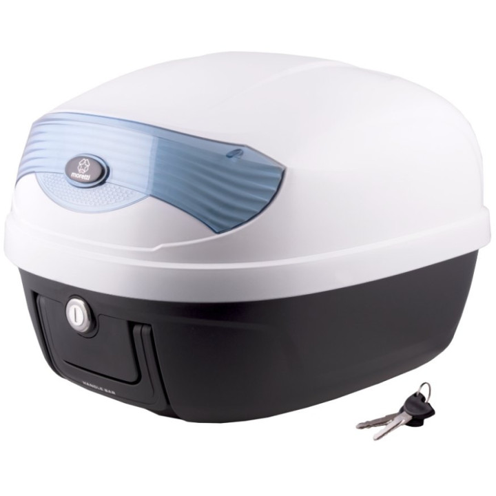 Kufer biały na jeden kask Do Skutera Romet 727 50 4T ECO JOY Komfort