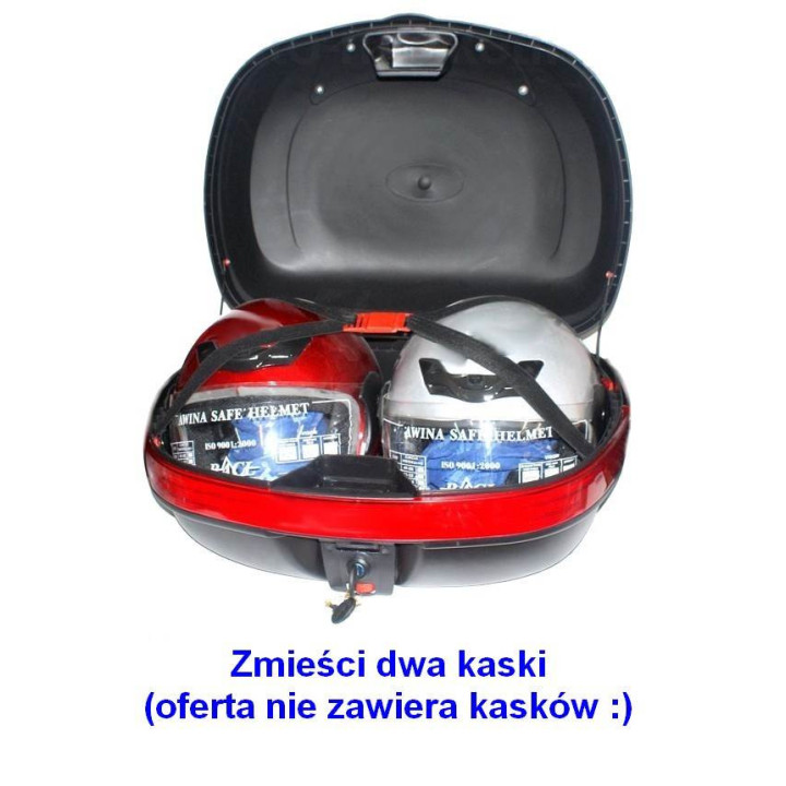 Duży kufer odpinany na dwa kaski do skutera Romet 727 50 4T ECO JOY Komfort