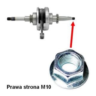 Nakrętka wału prawa strona do skutera Romet 727 50 4T ECO JOY Komfort