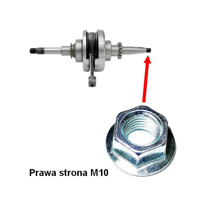 Nakrętka wału prawa strona do skutera Romet 727 50 4T ECO JOY Komfort