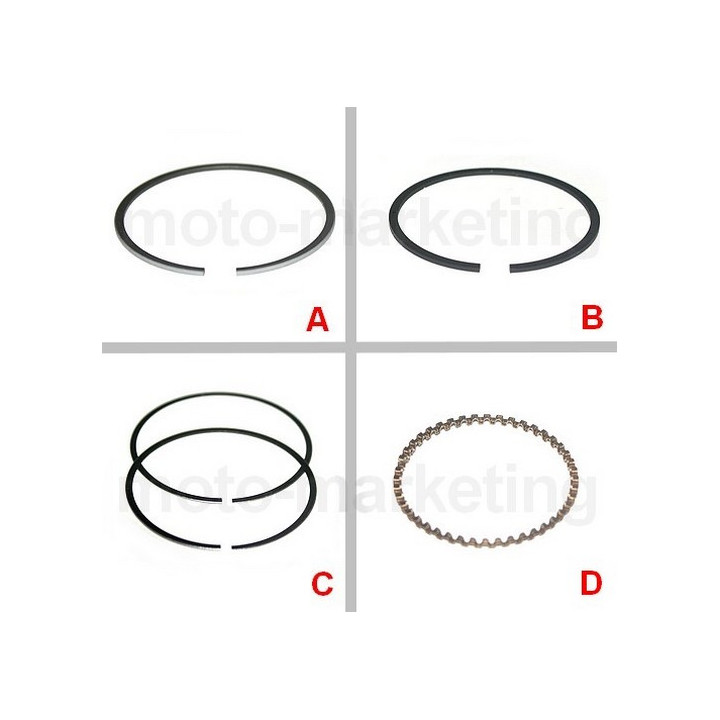 Pierścienie tłokowe 44 mm do skutera Romet 727 50 4T ECO JOY Komfort