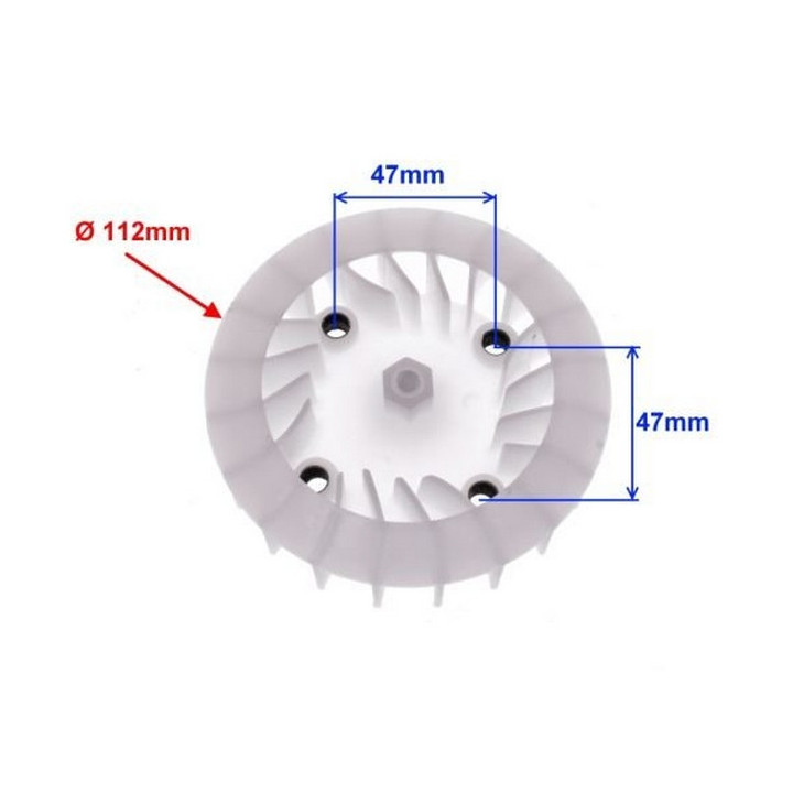 Wentylator magneta do skutera Romet 727 50 4T ECO JOY Komfort - silnika