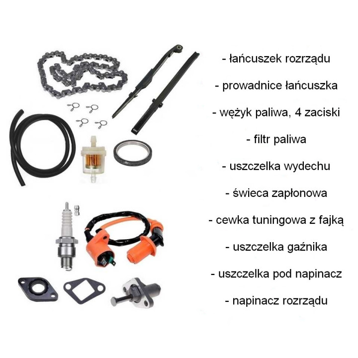 Cylinder głowica tuning 80 do skutera Romet 727 50 4T ECO JOY Komfort